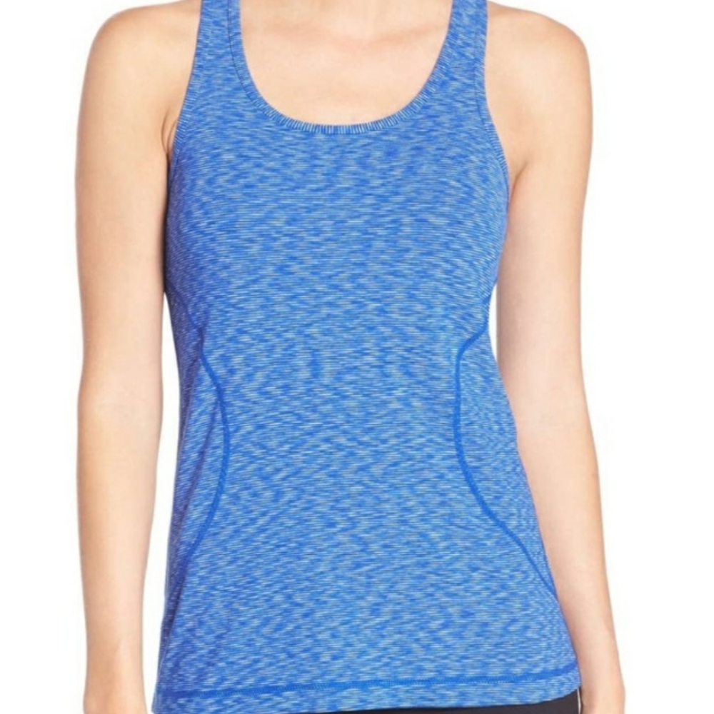 ZELLA Double Scoop Striped Workout Tank